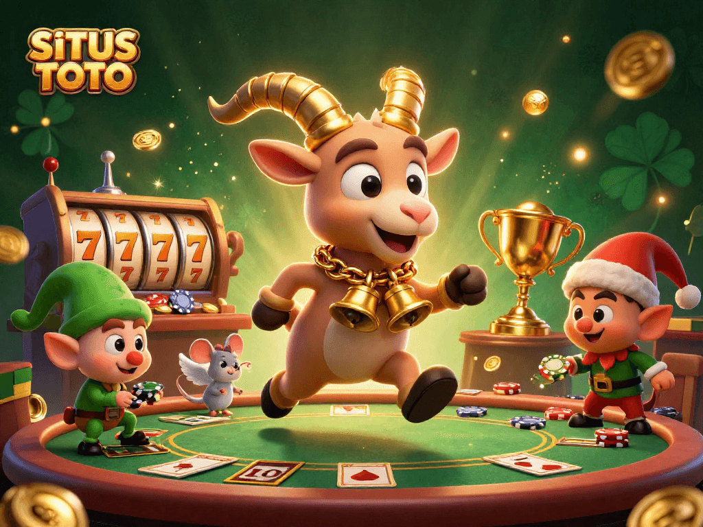Situs TOTO menghadirkan pengalaman slot yang mendebarkan dengan karakter kartun, chip poker, dan suasana kasino