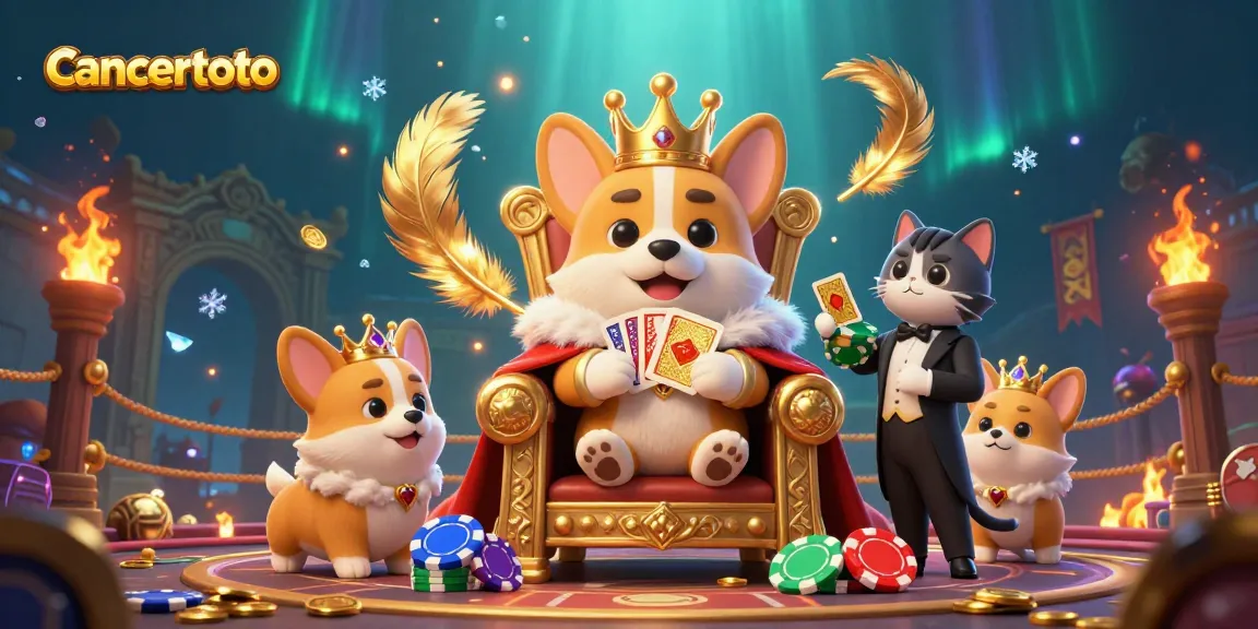 Mengikuti aksi cancertoto, corgi kerajaan dan pelayan kucing di arena kasino dengan kartu emas