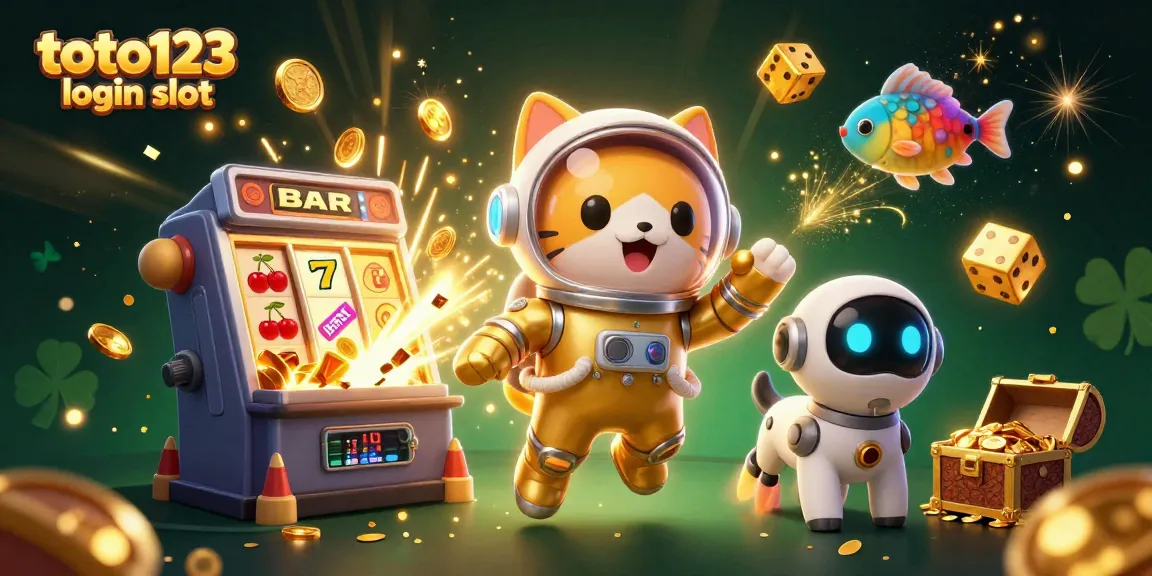 Spin and win big with toto123 login slot's exciting 3D casino scene featuring jackpot elements!