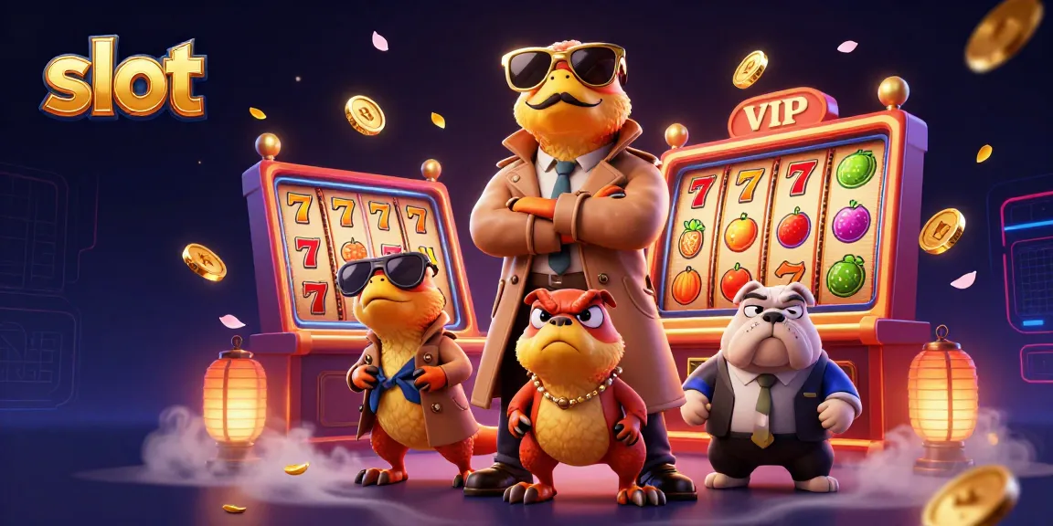 Experience thrilling slot action in a vibrant VIP casino scene with engaging raptors and dynamic game elements.