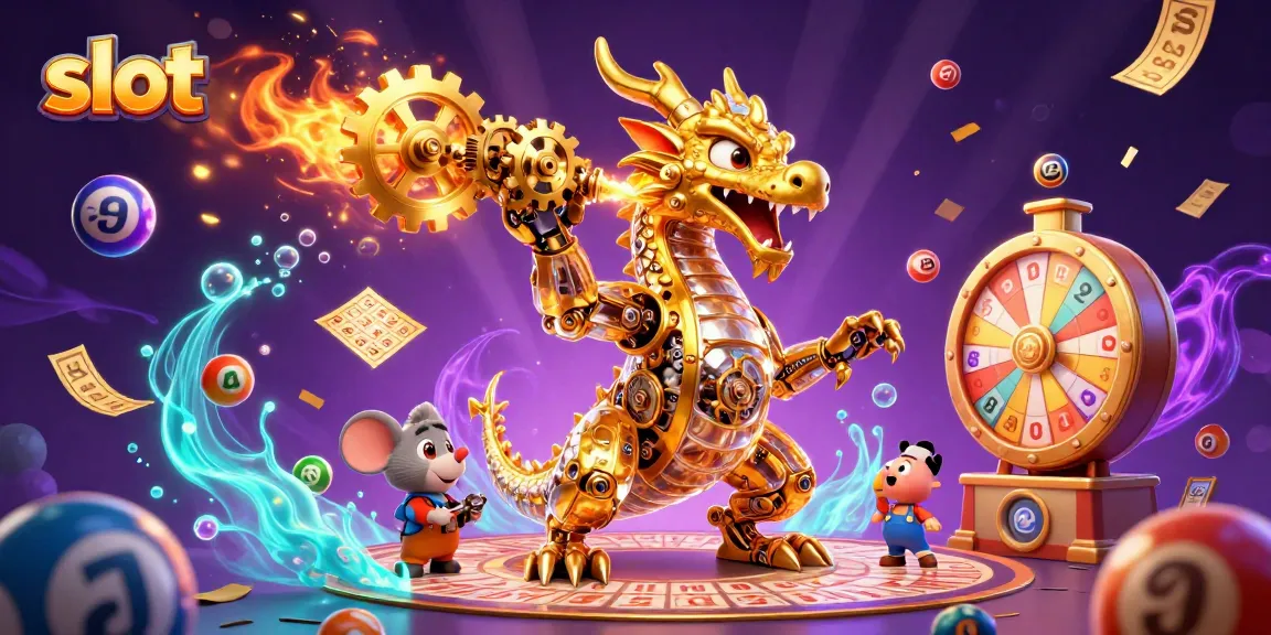 Menangkan slot dengan biomekanik naga dan bola lotere yang berwarna-warni di kasino
