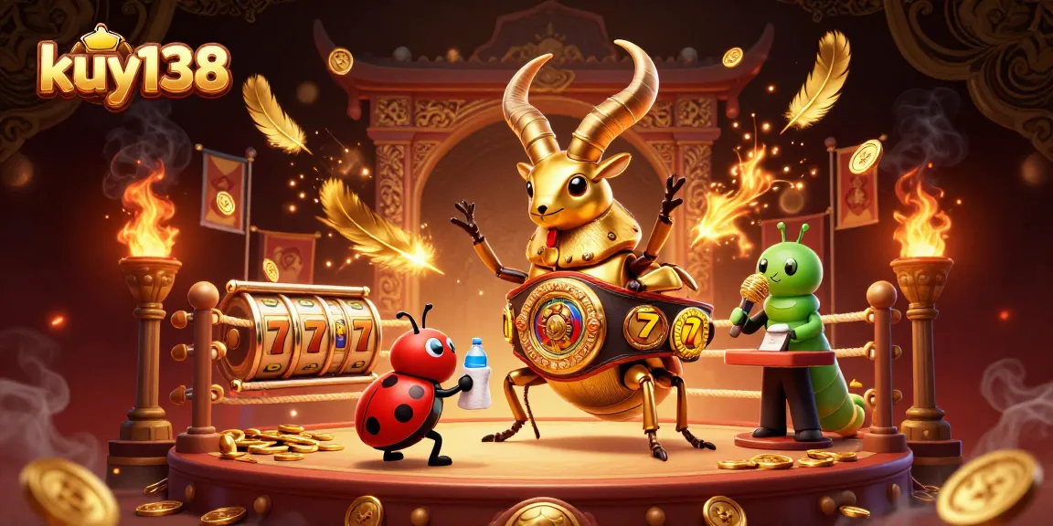Kuy138 menghadirkan pertarungan menarik antara beetle kejuaraan tinju dan ladybug di arena slot yang memukau.